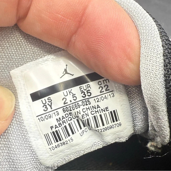 Nike Jordan Flight Origin Size Youth 3 Cool Gray - Picture 9 of 9